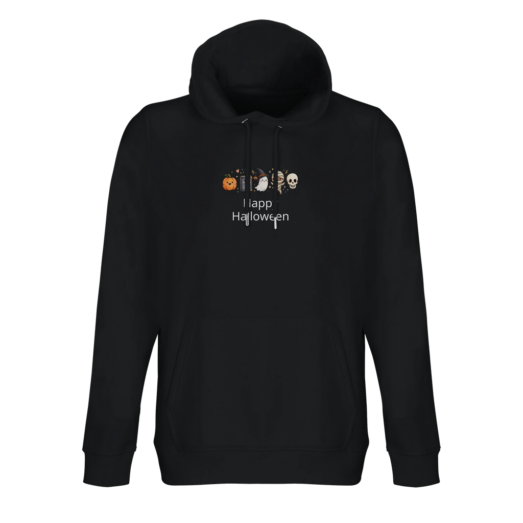Personalised Happy Halloween Hoodie - Custom Spooky Graphic Pullover