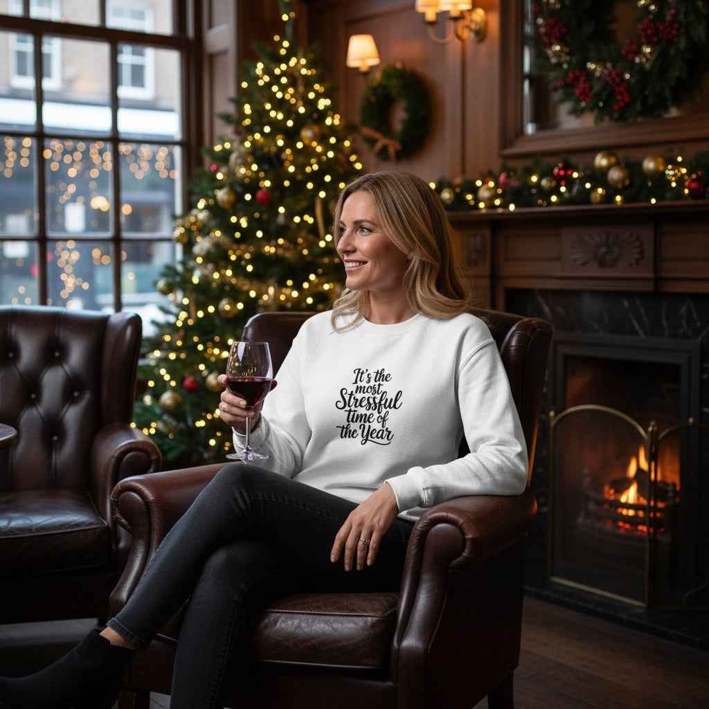 It's the Most Stressful Time of the Year Unisex Sweatshirt – Festive Season Crew Neck
