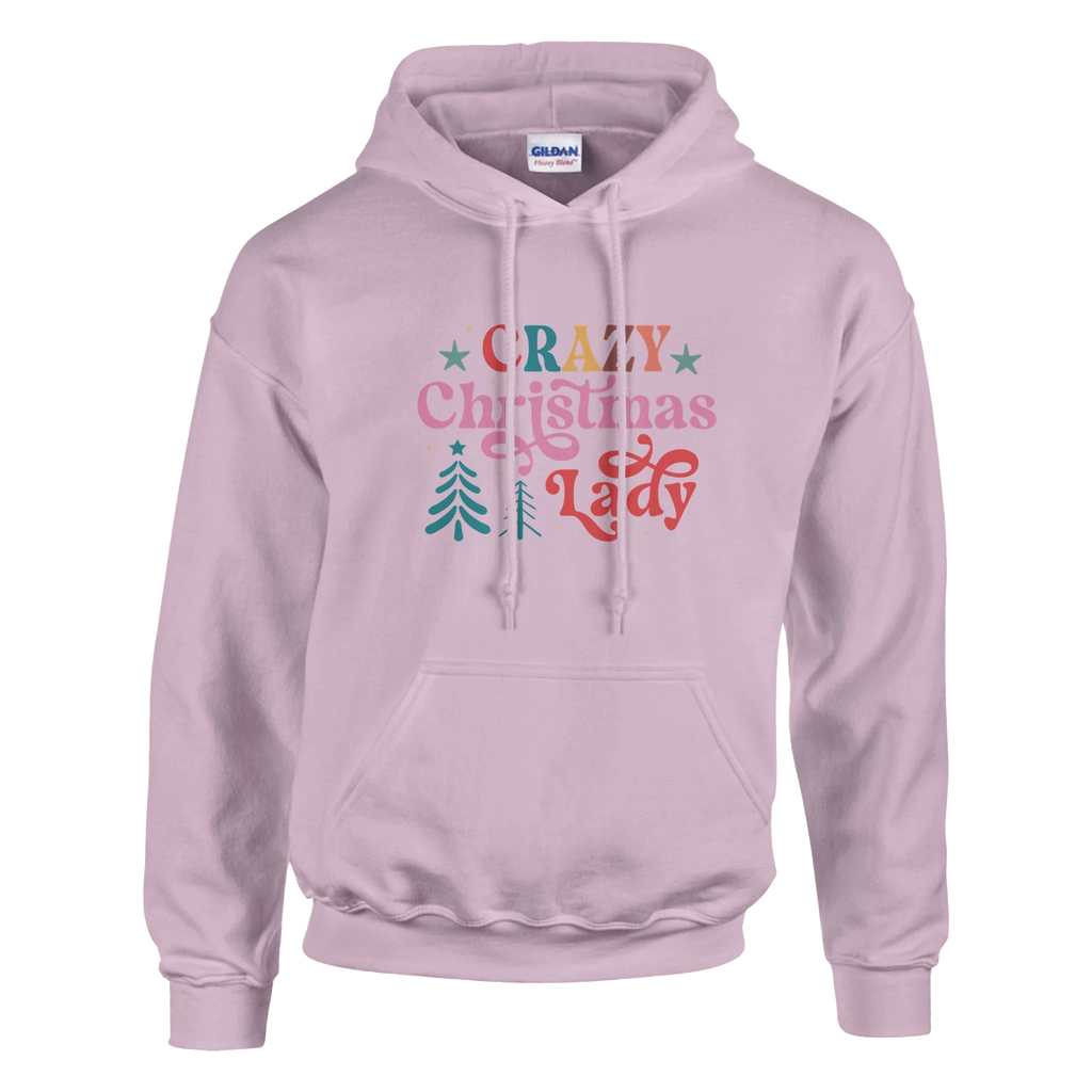 Crazy Christmas Lady Hoodie -  Graphic Sweatshirt