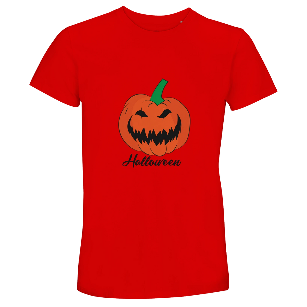 Halloween Pumpkin Unisex Crew Neck T-Shirt - Recycled Cotton
