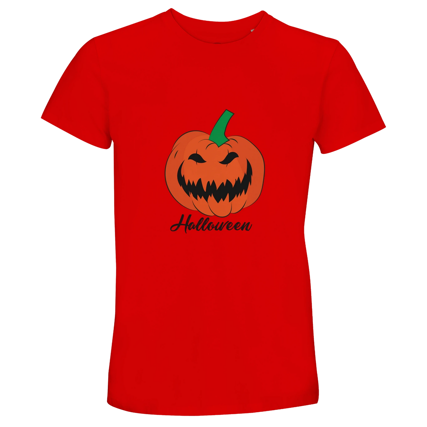 Halloween Pumpkin Unisex Crew Neck T-Shirt - Recycled Cotton