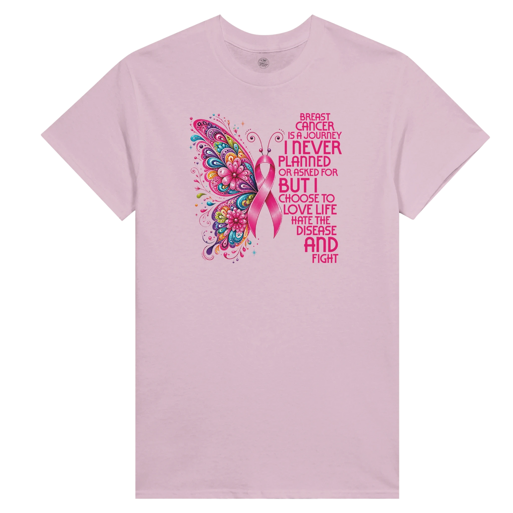 Breast Cancer Awareness Butterfly T-Shirt – Support Charity