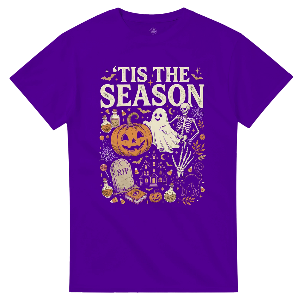 'Tis the Season Halloween Unisex T-Shirt – Premium Heavyweight Cotton Tee