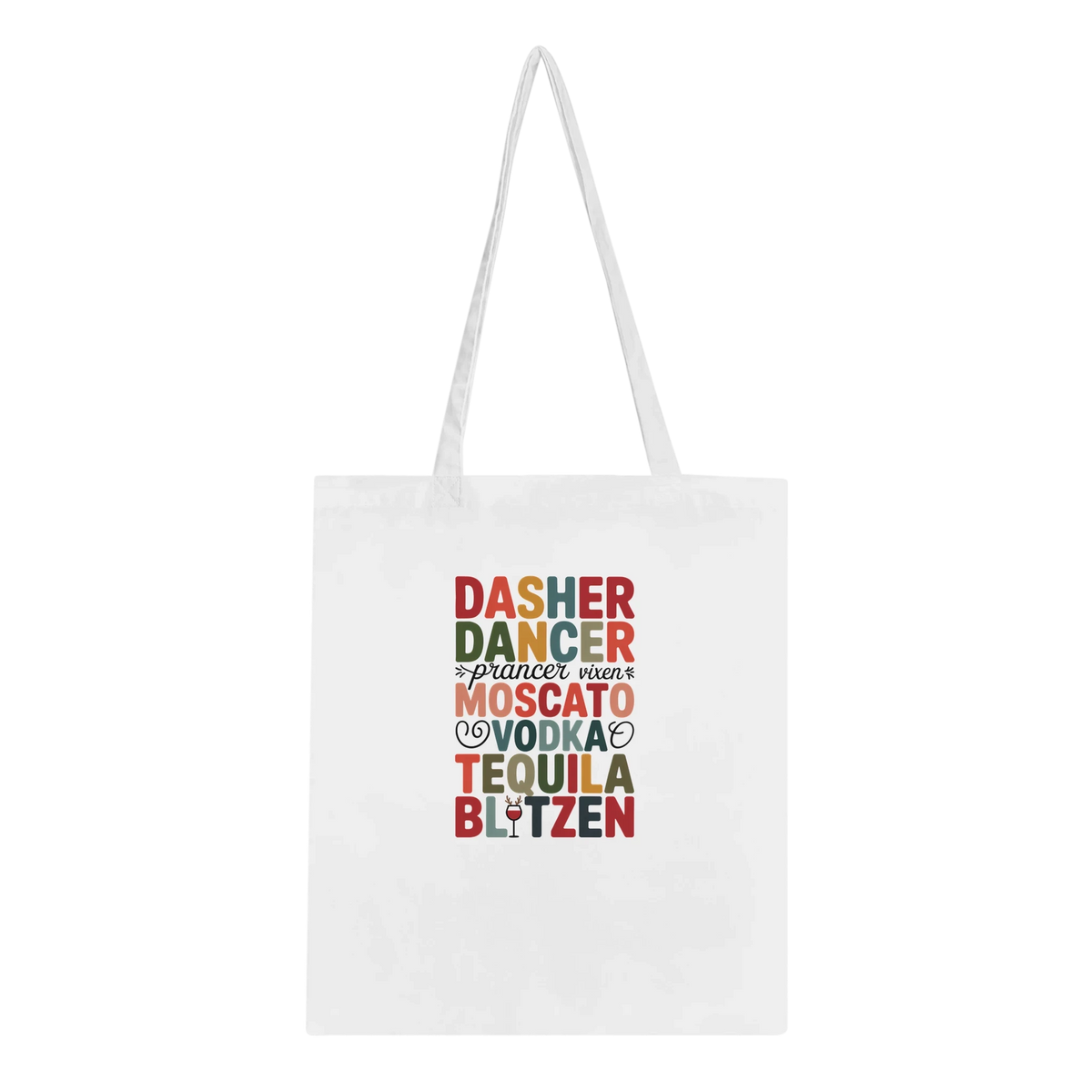 Dasher, Dancer, Prancer... Vodka Tote Bag – Eco-Friendly Cotton Tote