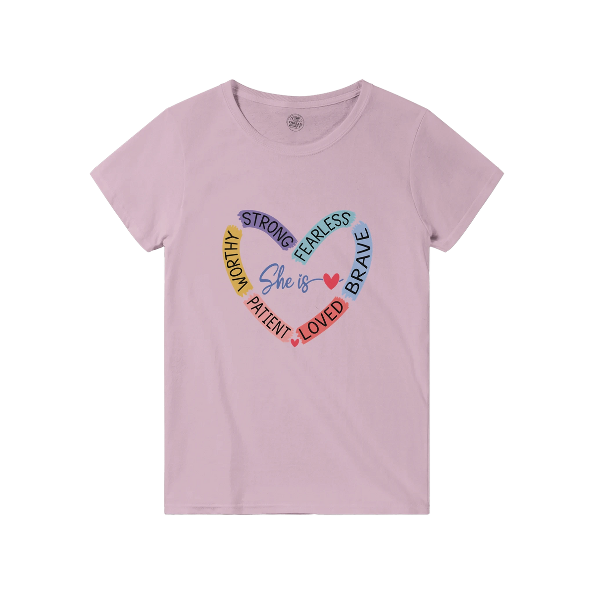 She is Heart Affirmation T-Shirt – Premium Graphic Tee