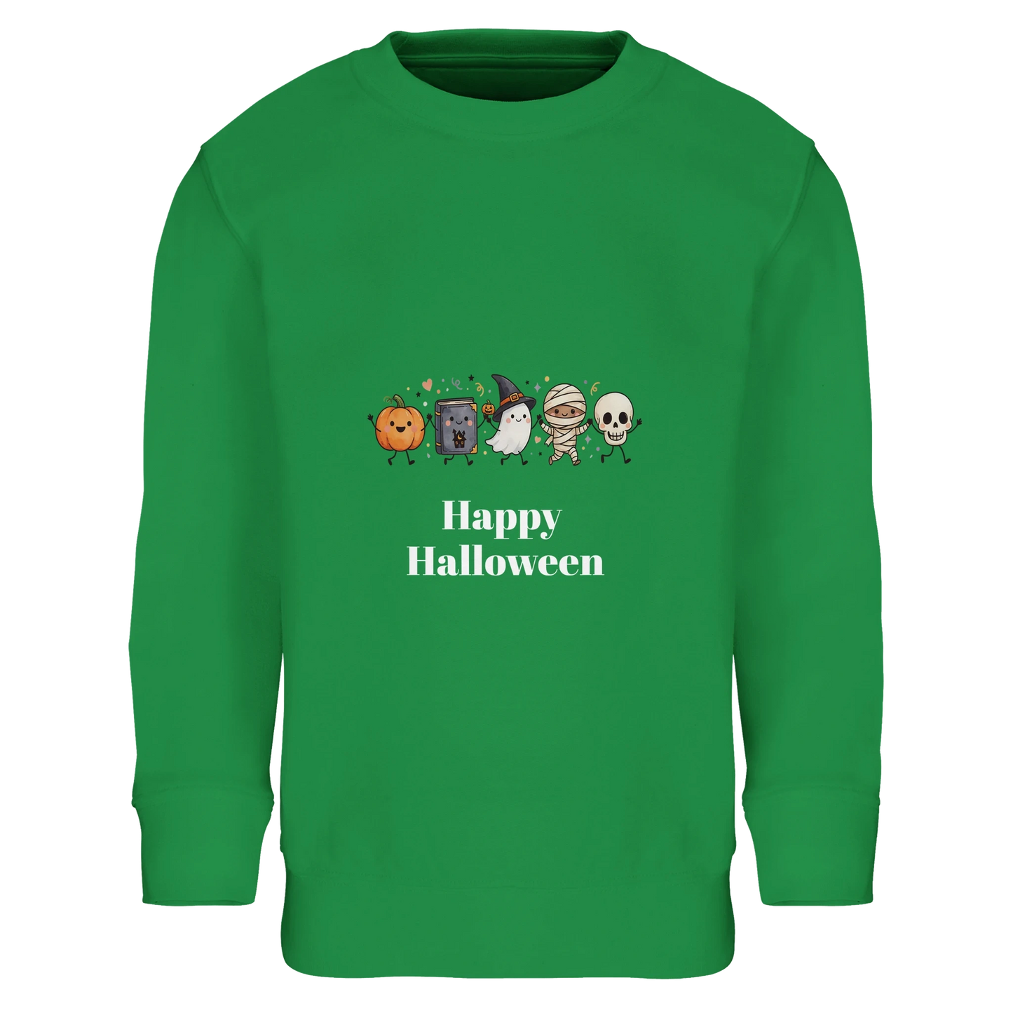 Personalised Cute Halloween Jumper for Kids - Custom Spooky Children's Sweatshirt