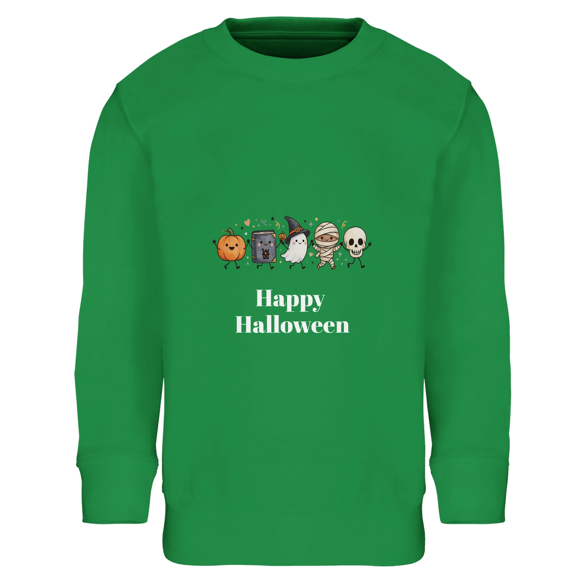 Personalised Cute Halloween Jumper for Kids - Custom Spooky Children's Sweatshirt