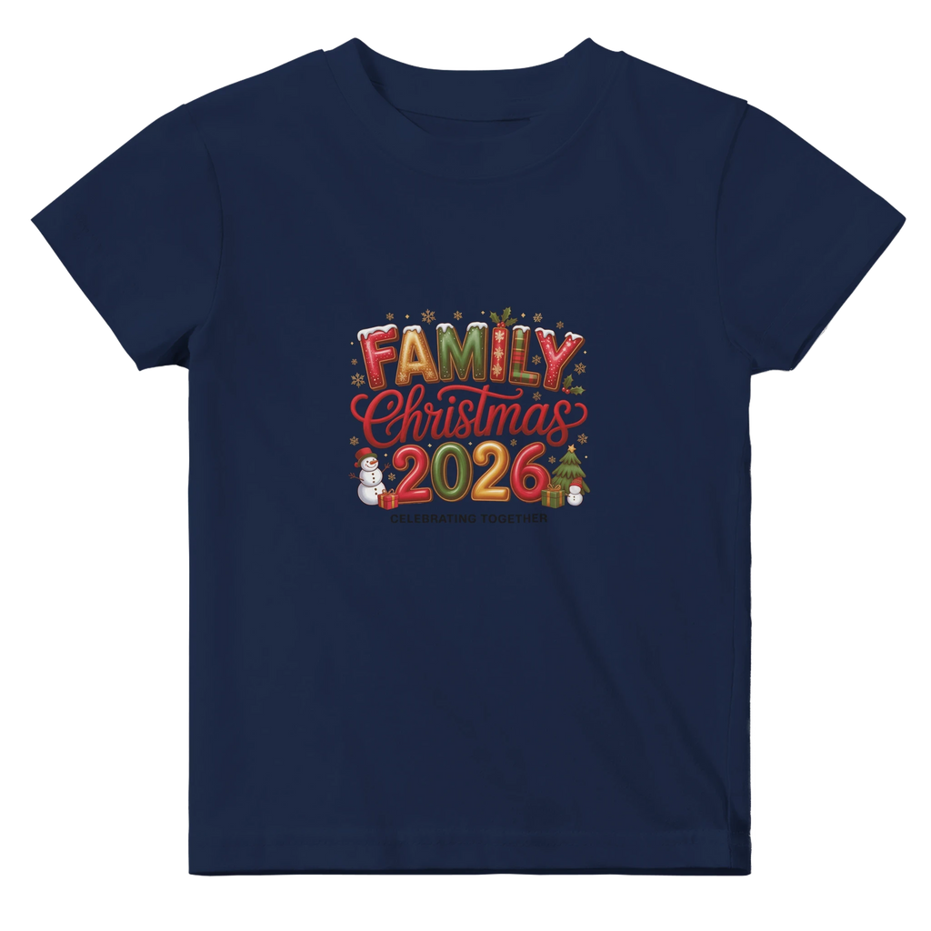 Family Christmas 2026 Baby T-Shirt - Matching Seasonal Apparel