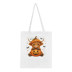 Autumn Highland Cow Tote Bag – Eco-Friendly 100% Cotton Shopper