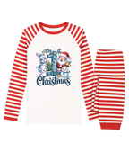 Blue Number One – My 1st Christmas Baby Pyjama Set (Santa & Friends)