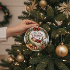 My 1st Christmas Ceramic Ornament – Sleeping Moon Baby Keepsake