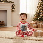 Blue Lettering – 1st Christmas Baby Pyjama Set (Tree & Teddy)